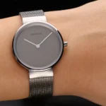 برینگ B14531-077 تصویر 2 بند فلزی استیل با قاب گرد و صفحه خاکستری