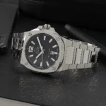 جگوار J1024/3 - گالری تصویر: قفل کلیپسی ضامن دار، شیشه یاقوت و بدنه استیل