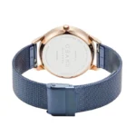 اباکو V298LDVLML ترکیب رنگ آبی صفحه و بند استیل با قاب رزگلد – گالری تصویر سوم