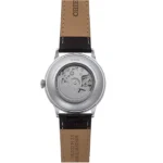 Orient RA-AK0702Y 02 - موتور اتوماتیک با صفحه کرم و بند قهوه‌ای؛ شیشه یاقوت