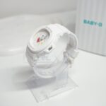 Casio BGA-10-7A5 گالری تصویر با بند سیلیکون سفید و صفحه چند رنگ