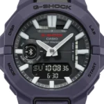 Casio GBA-950-2ADR نمایش صورت ساعت با صفحه مشکی و قاب بنفش