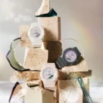 ساعت مچی زنانه کاسیو GMA-P2100PC-4A با صفحه چند رنگ و قاب کرم-بژ