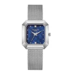 ساعت مچی کلاسیک زنانه لی کوپر LC08027.390 با صفحه سورمه‌ای و قاب استیل ضد حساسیت