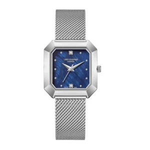 ساعت مچی کلاسیک زنانه لی کوپر LC08027.390 با صفحه سورمه‌ای و قاب استیل ضد حساسیت