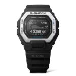 Casio GBX-100S-1DR تصویر 1 از مدل GBX-100S-1DR با بند رزین مشکی، صفحه مشکی و قاب استیل نقرهای