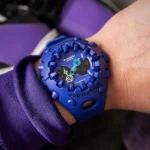 ساعت کاسیو GA-V01-2ADR با بند رزین بنفش - نمای جزئی