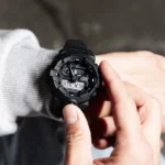 Casio GA-700BCE-1ADR ساعت مچی مردانه اسپرت با بند پارچهای مشکی و قفل سگکی - گالری تصویر 4