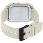 Casio CA-53WF-8BDF ساعت مچی Casio مردانه با بند سیلیکون سفید و صفحه مشکی - تصویر 4