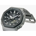 ساعت کاسیو GA-B2100LUU-8ADR2 با قاب مشکی و بند سیلیکون طوسی – طراحی اسپرت