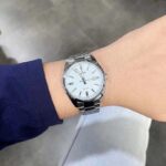 ساعت مچی کاسیو MTP-1302DA-2A2 با قاب برنجی روکش استیل و صفحه آبی – نمای شیشه کریستال