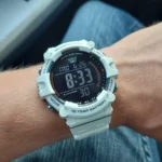 کاسیو AE-1500WH-8B2VDF تصویر3 قاب سفید شیشه رزین صفحه مشکی