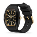 ICE WATCH I-24031 ساعت مچی اسپرت زنانه با بند سیلیکون مشکی و قاب استیل