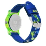 ICE WATCH I-24501 تصویر 3 بند پارچه آبی قاب سبز صفحه سفید چندرنگ