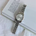 Casio LTP-1129A-7A گالری تصویر 3 با صفحه نقرهای و شیشه معدنی