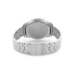 Casio LTP-1314D-1A تصویر 1 با قاب نقرهای استیل و صفحه مشکی