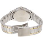 ساعت مچی کاسیو MTP-1381G-1A با بند استیل و قاب برنجی روکش استیل، صفحه مشکی