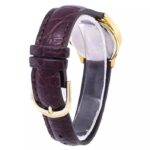 Casio LTP-1183Q-7A گالری 1 - بند چرمی قهوهای با قاب طلایی و صفحه سفید