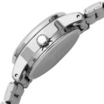 کاسیو LTP-V002D-4BUDF تصویر 1: ساعت زنانه با قاب گرد نقرهای و صفحه صورتی