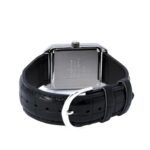 ساعت مچی زنانه کاسیو LTP-V007L-7E1UDF4 با قاب مستطیلی نقرهای و بند چرمی مشکی