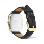 Daniel Wellington DW00100838-2 ساعت مچی مردانه با بند چرم مشکی و قاب طلایی استیل