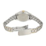 Casio LTP-1128G-7B زنانه با بند طلایی استیل و صفحه سفید - گالری تصویر 2