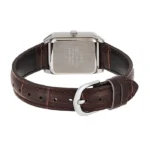 کاسیو LTP-V007L-7B2UDF زنانه کلاسیک با بند چرمی قهوهای، قاب کروم و شیشه معدنی - تصویر2