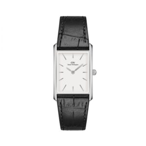 ساعت مچی کلاسیک مردانه Daniel Wellington مدل DW00100697 با قاب استیل نقره‌ای و بند چرم مشکی