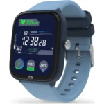 ICE WATCH I-24296 بند سیلیکون آبی روشن با قاب رزین آبی در نمای نزدیک - مدل I-24296