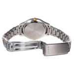 Casio LTP-1128G-7B زنانه با صفحه سفید، بند استیل طلایی و قاب استیل - گالری تصویر 3