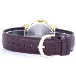 Casio MTP-1183Q-9A گالری تصویر بند چرم مشکی صفحه طلایی قاب استیل