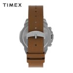 TIMEX TW2W16300 بند چرمی قهوهای - گالری تصویر 2 نمای پشت