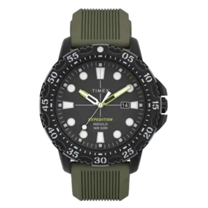 TIMEX TW4B25400 ساعت مچی اسپرت مردانه با بند رابر و قاب مشکی