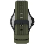 TIMEX TW4B25400 گالری تصویر 1 بند زیتونی قاب مشکی رزین