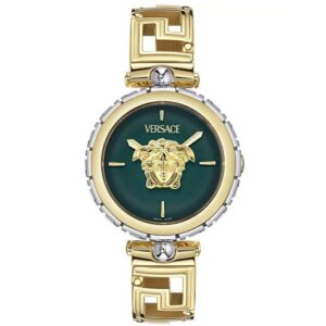 VERSACE VVE0B00325_Main_Spl_GoldSteel_GreenDial