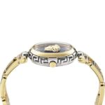 VERSACE VVE0B00325 - تصویر با بند استیل طلایی و صفحه سبز