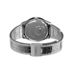 TIMEX TW2V00100 ساعت مچی مردانه با قاب استیل نقرهای و صفحه مشکی