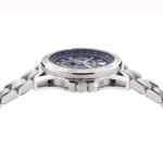 VERSACE VVE0K00125 ساعت مچی مردانه با بند استیل 316 و صفحه سورمهای، قاب نقرهای، شیشه یاقوت کبود