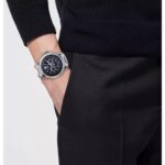 VERSACE VVE0K00125 ساعت مچی با صفحه سورمهای و بند استیل316، شیشه یاقوت کبود