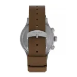 TIMEX TW2W16400 گالری تصویر 1 - قاب استیل و بند چرم قهوهای