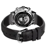 TIMEX TW2U88100 کلاسیک مردانه با بند چرم مشکی؛ قاب استیل نقرهای - تصویر 3