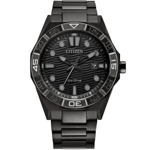 قیمت و خرید ساعت مچی CITIZEN AW1855-52E1 اسپرت مردانه با بدنه استیل و صفحه مشکی