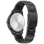 تصویر ساعت CITIZEN AW1855-52E6 اسپرت مردانه با صفحه مشکی و بند استیل
