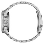 CITIZEN JV2000-51L2 ساعت مچی مردانه با بدنه استیل و صفحه سرمهای، طراحی اکودرایو