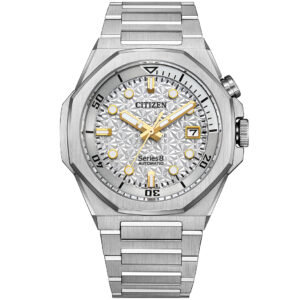 ساعت مچی مردانه CITIZEN NB6060-58H1 با بدنه استیل، صفحه نقرهای و شیشه کریستال ضدخش