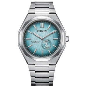تصویر شاخص ساعت مچی کلاسیک مردانه CITIZEN NK5020-58L با قاب تیتانیوم و صفحه آبی