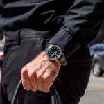ساعت مچی اورینت مدل RAAA0C04B با قاب استیل گرد و بند چرم مشکی و صفحه مشکی
