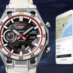 Casio ECB-2300HR-1ADR گالری 2: موتور دیجیتال/آنالوگ با قاب استیل و صفحه مشکی