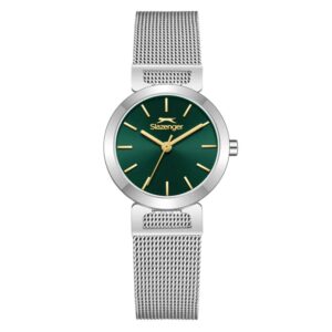 Slazenger SL.09.2592.3.370 ساعت مچی کلاسیک زنانه با صفحه سبز و بند استیل نقره‌ای