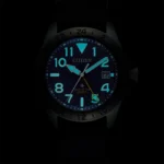 سیتیزن BJ7150-09L تصویر 3 بند نایلون طوسی صفحه آبی بدنه استیل